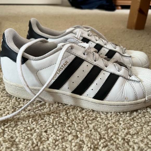 Womens adidas Superstar Athletic Shoe - White / Black - Picture 4 of 5